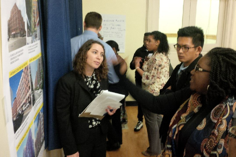 Group of attendees at a community planning meeting